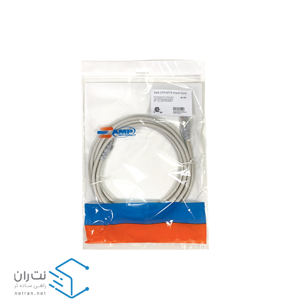 پچ کورد امپ (کابل لن) Cat6 UTP با متراژ 3 متری (در 8 رنگ)-1
